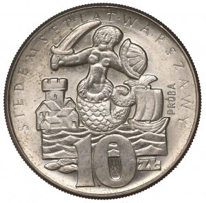Peoples Republic of Poland, 10 zloty 1965 VII centuries of Warsaw - Specimen CuNi