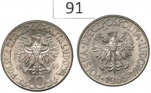 People's Republic of Poland, Set of 10 Gold 1965-66
