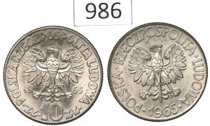 People's Republic of Poland, Set of 10 Gold 1965-66