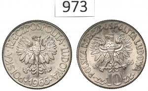 People's Republic of Poland, Set of 10 Gold 1965-66