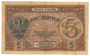 II RP, 5 gold 1919 S. 6. a. - period forgery