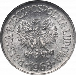 PRL, 10 groszy 1968 - NGC MS66