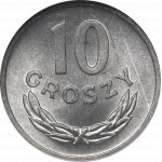 PRL, 10 groszy 1968 - NGC MS66