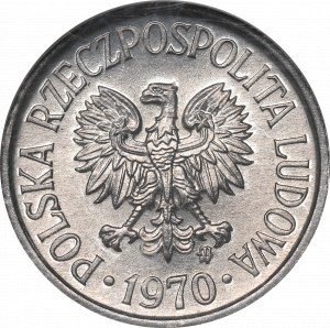 PRL, 5 pennies 1970 - NGC MS66