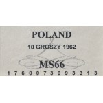 PRL, 10 groszy 1962 - GCN