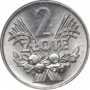 PRL, 2 złote 1970 Jagody - PCG
