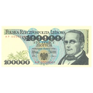 Peoples Republic of Poland, 100000 zloty 1990 AS - PMG 65EPQ