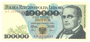 Peoples Republic of Poland, 100000 zloty 1990 AS - PMG 65EPQ