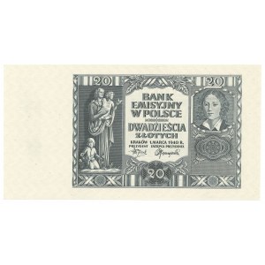 GG, 20 zloty 1940 O