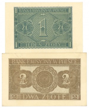 GG, 1 gold 1941 BD and 2 gold 1941 AF - set of 2 copies.
