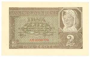 GG, 2 zloty 1941 AH