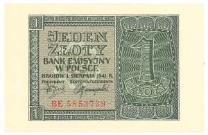 GG, 1 zloty 1941 BE
