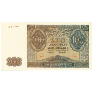 GG, 100 złotych 1941 A