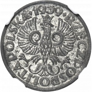 GG, 1 grosz 1939 - NGC MS63