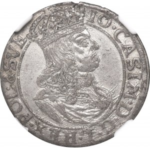 John II Casimir, 6 groschen 1660, Cracow - NGC AU Details