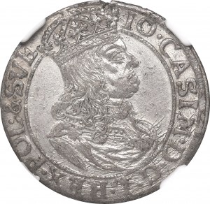 John II Casimir, 6 groschen 1660, Cracow - NGC AU Details