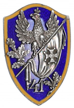 II RP, Officer's badge of the 41st Suwalki Infantry Regiment, Suwałki - Michrowski, Warsaw