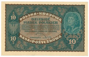 II RP, 10 Polish marks 1919 II Serja AJ