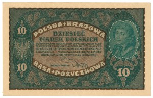 II RP, 10 Polish marks 1919 II Serja CG
