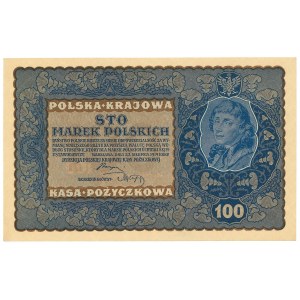 II RP, 100 polnische Mark 1919 IJ Serja X