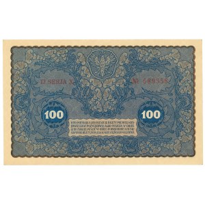 II RP, 100 polnische Mark 1919 IJ Serja X