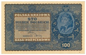 II RP, 100 Polish marks 1919 IJ Series X
