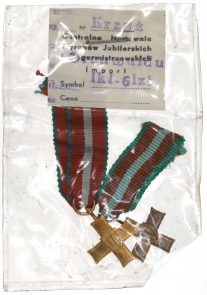 People's Republic of Poland, Grunwald Cross - thumbnails in the original wrapper