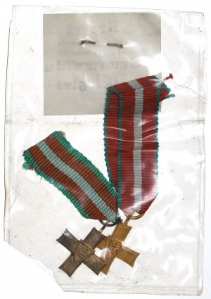 People's Republic of Poland, Grunwald Cross - thumbnails in the original wrapper