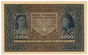 II RP, 5000 Polish marks 1920 III Series H