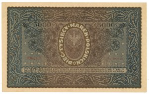 II RP, 5000 Polish marks 1920 III Series H
