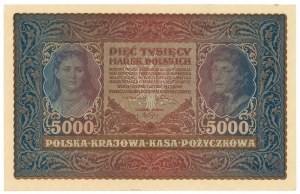 II RP, 5000 Polish marks 1920 II Series K