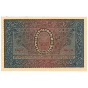 II RP, 5000 marek polskich 1920 II Serja K