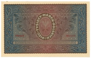 II RP, 5000 Polish marks 1920 II Series K