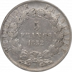 France, 5 francs 1852