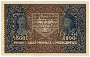 II RP, 5000 Polish marks 1920 III Serja AB