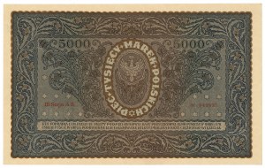 II RP, 5000 Polish marks 1920 III Serja AB