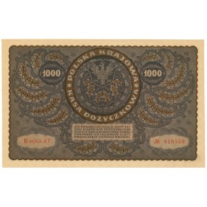II RP, 1000 marek polskich 1919 III Serja AT