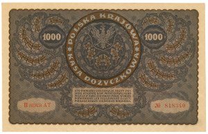 II RP, 1000 Polish marks 1919 III Series AT.