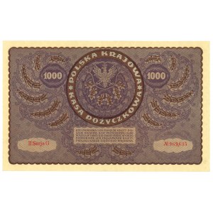 II RP, 1000 marek polskich 1919 II Serja G