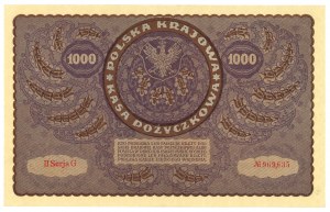 II RP, 1000 Polish marks 1919 II Series G