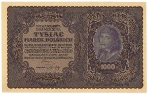 II RP, 1000 Polish marks 1919 1st Series AK.
