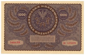 II RP, 1000 Polish marks 1919 1st Series BN