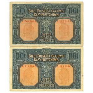 100 marek 1916 Generał - Zestaw 2 egz.