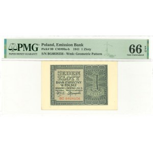 GG, 1 złoty 1941 BC - PMG 66EPQ