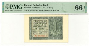GG, 1 gold 1941 BC - PMG 66EPQ