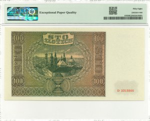 GG, 100 gold 1941 D - PMG 58 EPQ