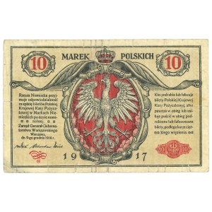 GG, 10 mkp 1916 General Ticket - PMG 30