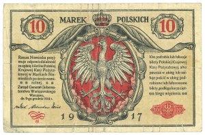 GG, 10 mkp 1916 General Ticket - PMG 30