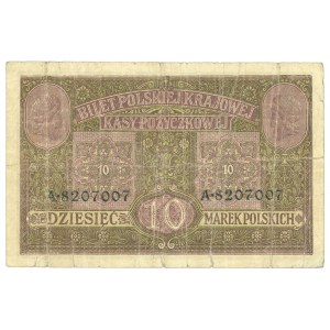 GG, 10 mkp 1916 General Ticket - PMG 30
