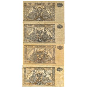 Południowa Rosja, 1000 rubli 1919 - zestaw 4 egz.